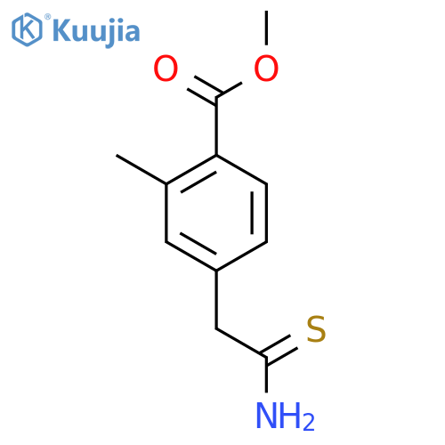 methyl 4-(carbamothioylmethyl)-2-methylbenzoate structure