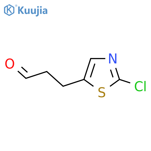 3-(2-chloro-1,3-thiazol-5-yl)propanal structure