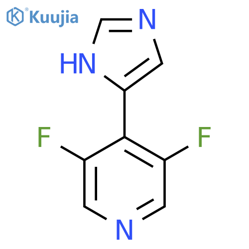 3,5-difluoro-4-(1H-imidazol-4-yl)pyridine structure