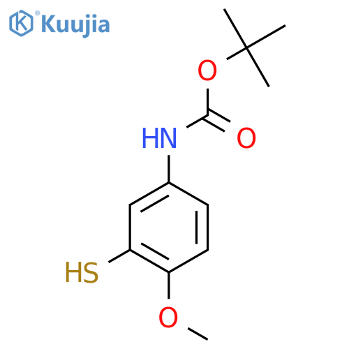 tert-butyl N-(4-methoxy-3-sulfanylphenyl)carbamate structure