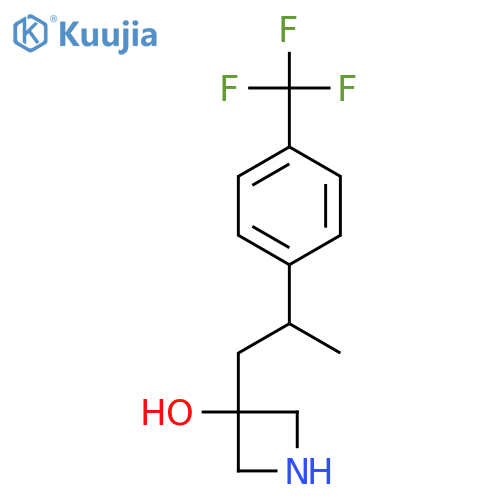 3-{2-4-(trifluoromethyl)phenylpropyl}azetidin-3-ol structure