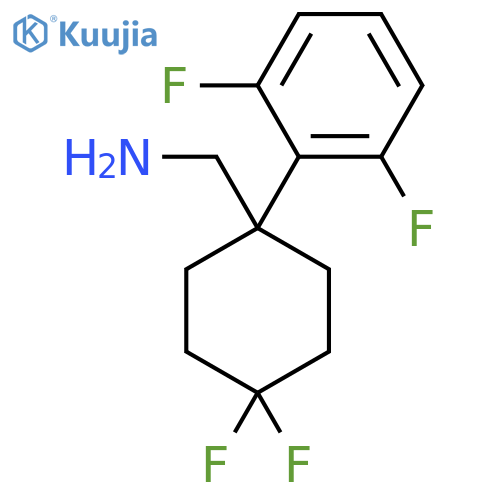 1-(2,6-difluorophenyl)-4,4-difluorocyclohexylmethanamine structure