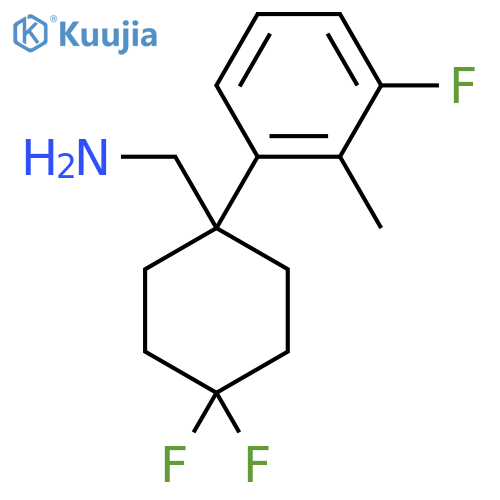 4,4-difluoro-1-(3-fluoro-2-methylphenyl)cyclohexylmethanamine structure