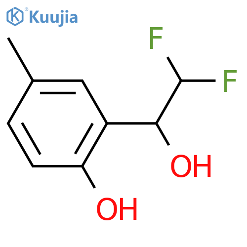 2-(2,2-difluoro-1-hydroxyethyl)-4-methylphenol structure