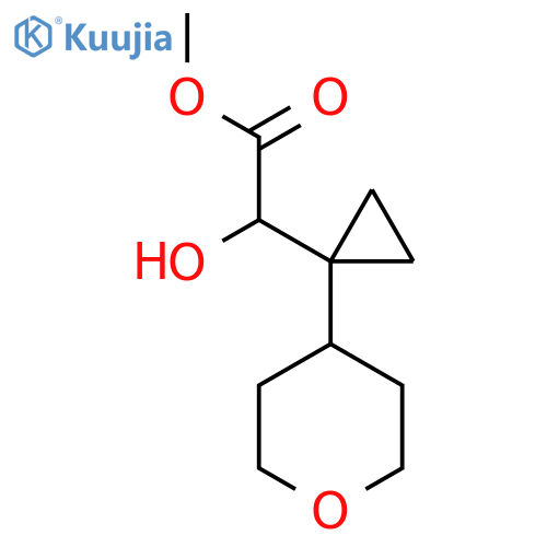 methyl 2-hydroxy-2-1-(oxan-4-yl)cyclopropylacetate structure