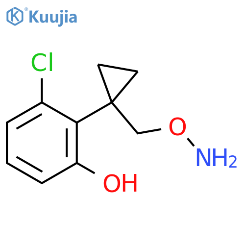 2-{1-(aminooxy)methylcyclopropyl}-3-chlorophenol structure