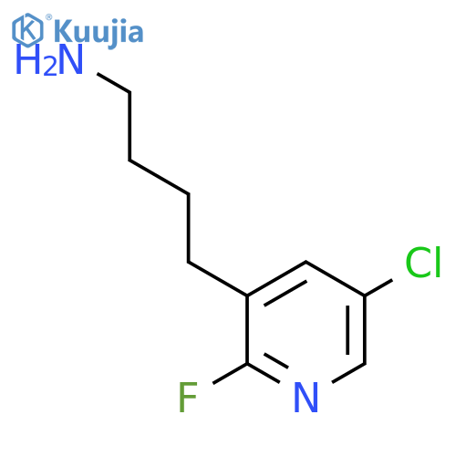 4-(5-chloro-2-fluoropyridin-3-yl)butan-1-amine structure