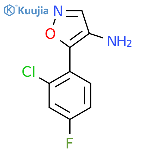 5-(2-chloro-4-fluorophenyl)-1,2-oxazol-4-amine structure