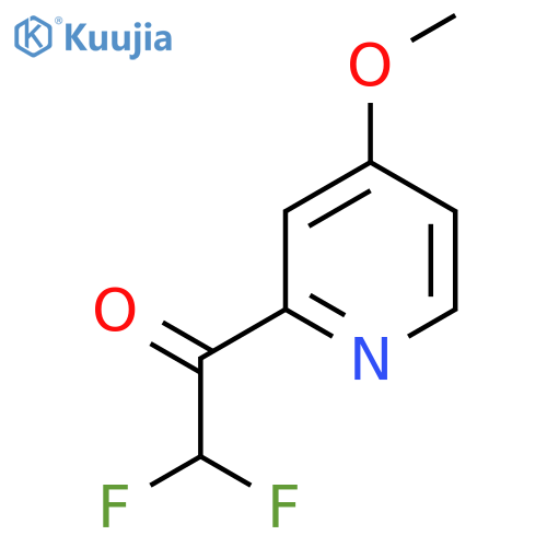 2,2-difluoro-1-(4-methoxypyridin-2-yl)ethan-1-one structure