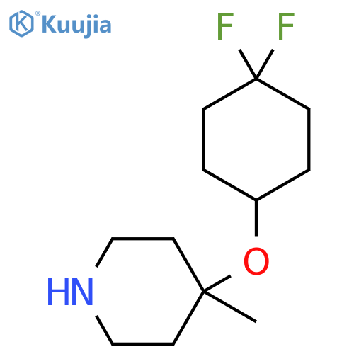 4-(4,4-difluorocyclohexyl)oxy-4-methylpiperidine structure