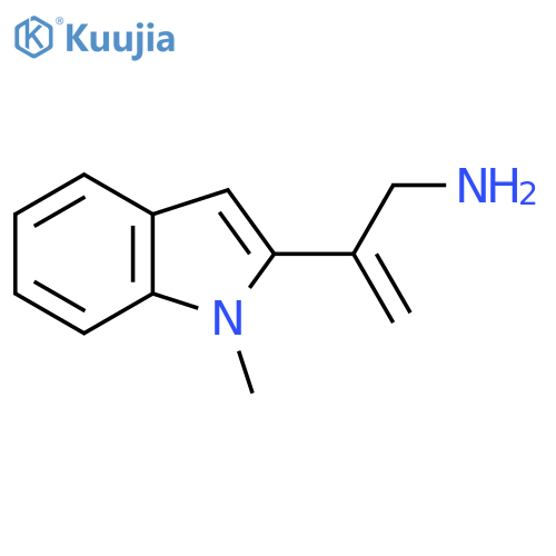 2-(1-methyl-1H-indol-2-yl)prop-2-en-1-amine structure
