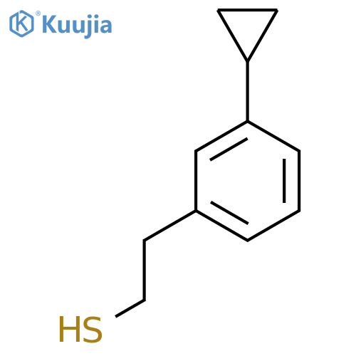 2-(3-cyclopropylphenyl)ethane-1-thiol structure