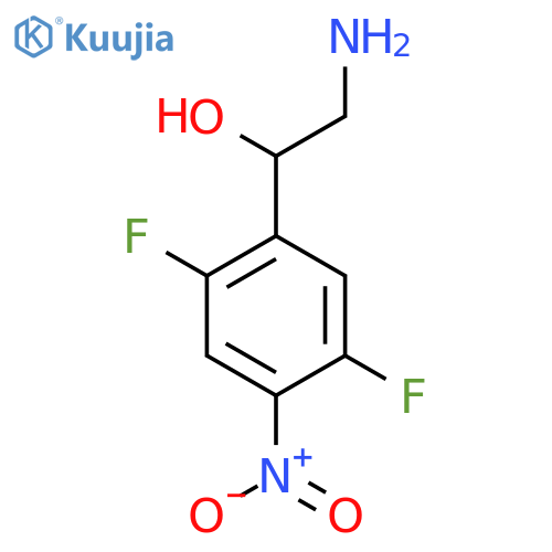 2-amino-1-(2,5-difluoro-4-nitrophenyl)ethan-1-ol structure