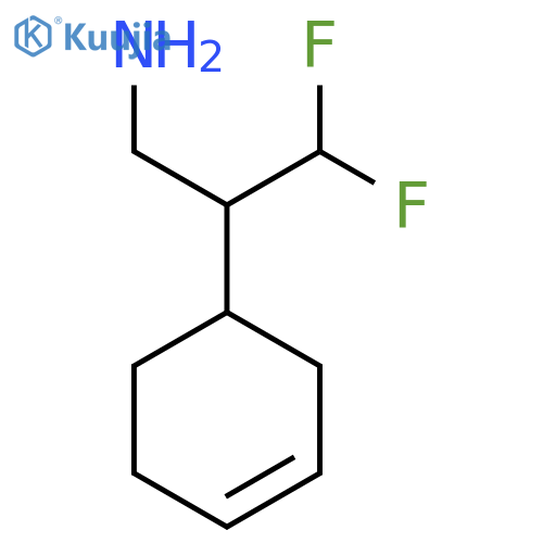 2-(cyclohex-3-en-1-yl)-3,3-difluoropropan-1-amine structure