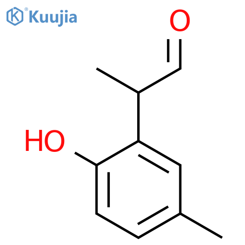 2-(2-hydroxy-5-methylphenyl)propanal structure