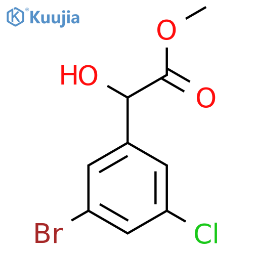 methyl 2-(3-bromo-5-chlorophenyl)-2-hydroxyacetate structure