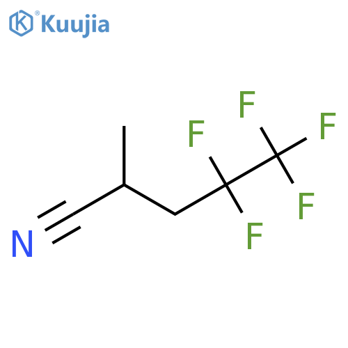 4,4,5,5,5-pentafluoro-2-methylpentanenitrile structure