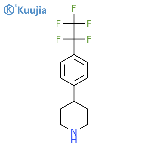 4-4-(pentafluoroethyl)phenylpiperidine structure