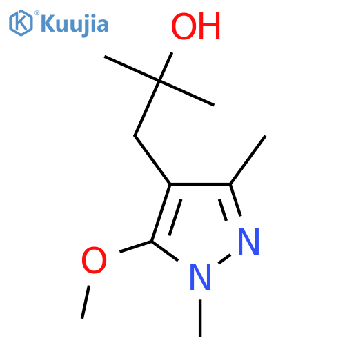 1-(5-methoxy-1,3-dimethyl-1H-pyrazol-4-yl)-2-methylpropan-2-ol structure