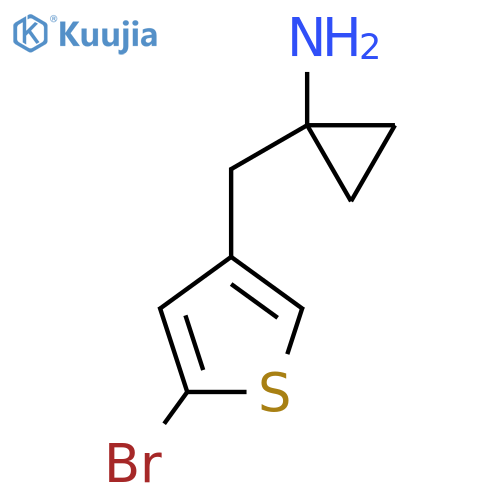 1-(5-bromothiophen-3-yl)methylcyclopropan-1-amine structure