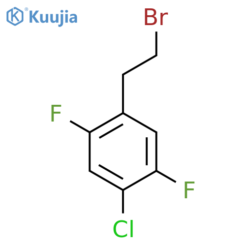 1-(2-Bromoethyl)-4-chloro-2,5-difluorobenzene structure