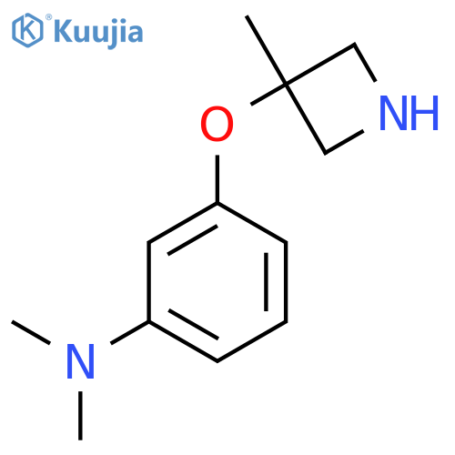 N,N-dimethyl-3-(3-methylazetidin-3-yl)oxyaniline structure