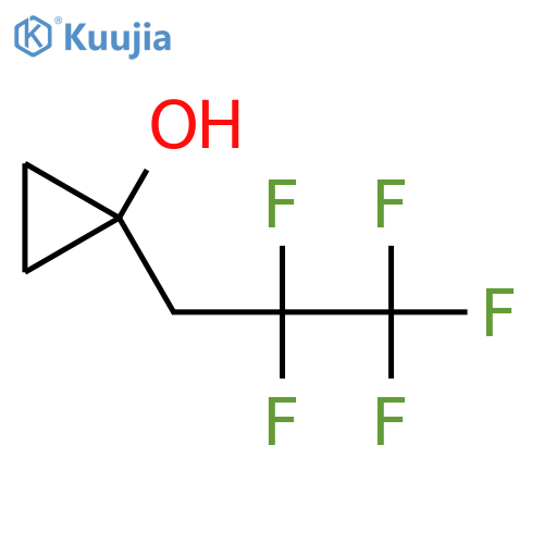 1-(2,2,3,3,3-pentafluoropropyl)cyclopropan-1-ol structure