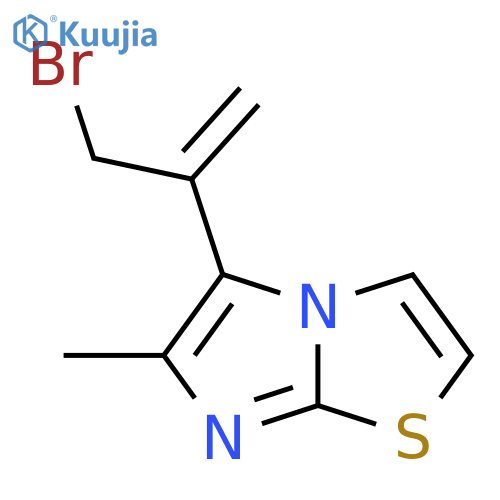 5-(3-bromoprop-1-en-2-yl)-6-methylimidazo2,1-b1,3thiazole structure