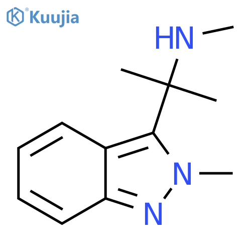 methyl2-(2-methyl-2H-indazol-3-yl)propan-2-ylamine structure
