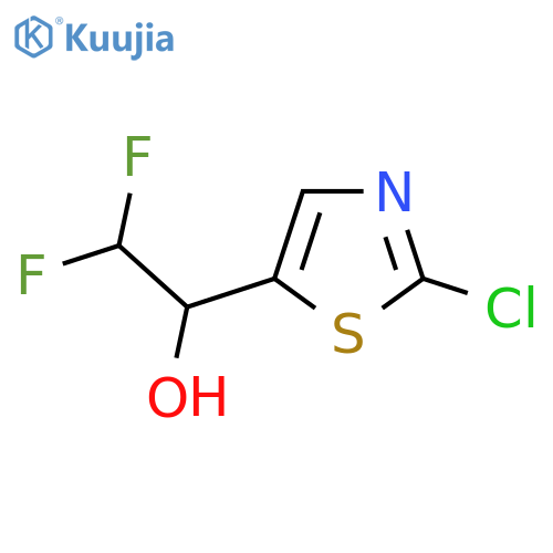 1-(2-chloro-1,3-thiazol-5-yl)-2,2-difluoroethan-1-ol structure