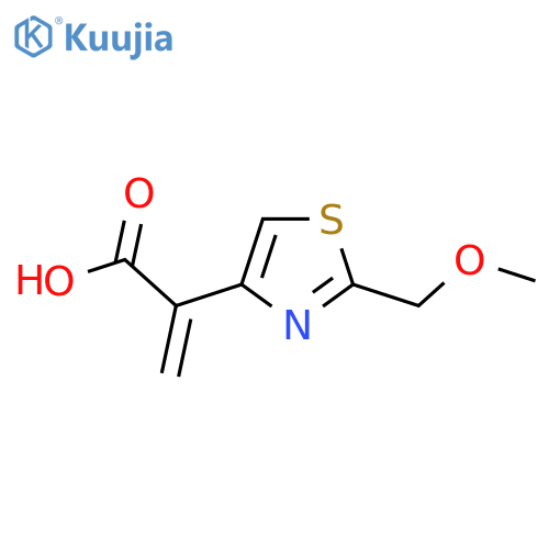 2-2-(methoxymethyl)-1,3-thiazol-4-ylprop-2-enoic acid structure