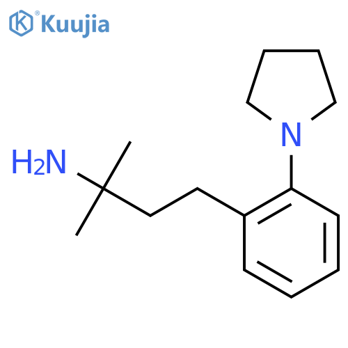 2-methyl-4-2-(pyrrolidin-1-yl)phenylbutan-2-amine structure