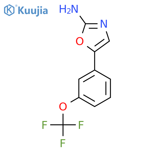 5-3-(trifluoromethoxy)phenyl-1,3-oxazol-2-amine structure