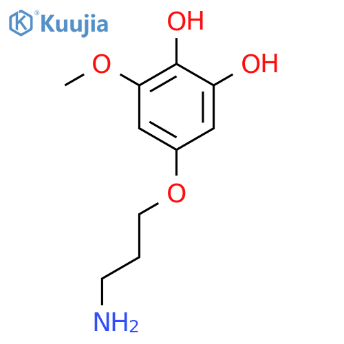 5-(3-aminopropoxy)-3-methoxybenzene-1,2-diol structure