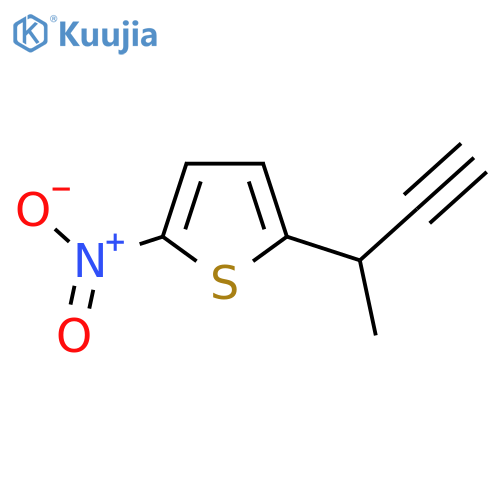 2-(But-3-yn-2-yl)-5-nitrothiophene structure