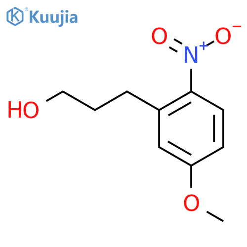 3-(5-methoxy-2-nitrophenyl)propan-1-ol structure