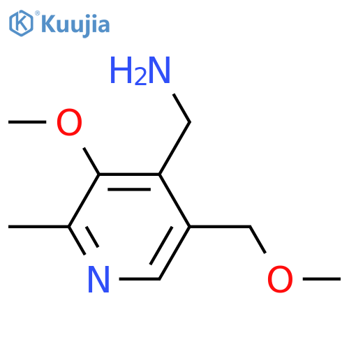 3-methoxy-5-(methoxymethyl)-2-methylpyridin-4-ylmethanamine structure