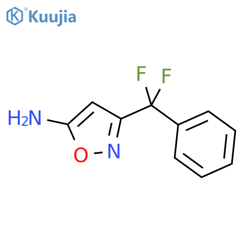 3-difluoro(phenyl)methyl-1,2-oxazol-5-amine structure