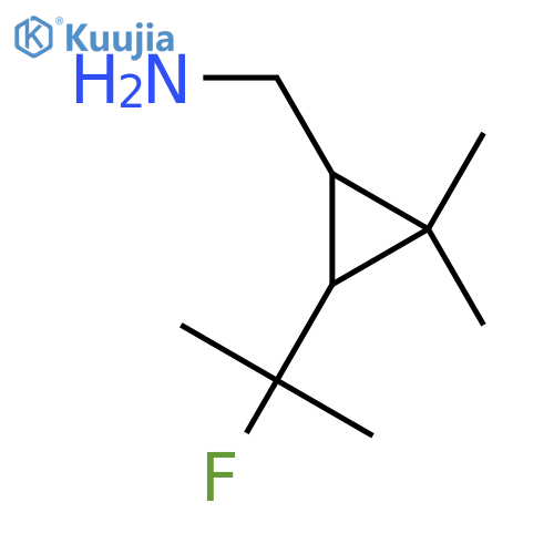 3-(2-fluoropropan-2-yl)-2,2-dimethylcyclopropylmethanamine structure