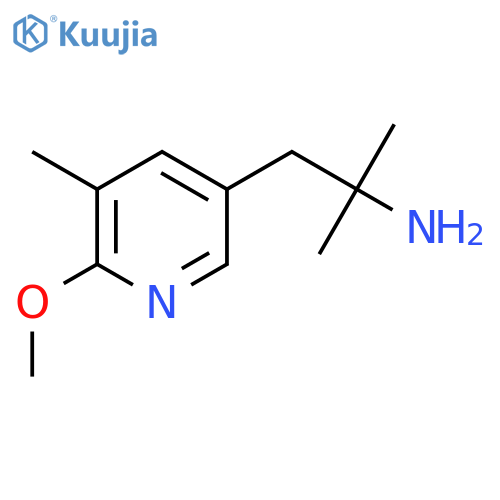 1-(6-methoxy-5-methylpyridin-3-yl)-2-methylpropan-2-amine structure