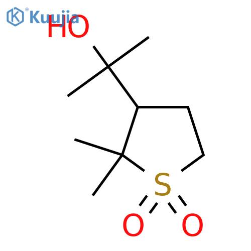 3-(2-hydroxypropan-2-yl)-2,2-dimethyl-1lambda6-thiolane-1,1-dione structure