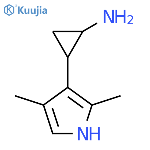 2-(2,4-dimethyl-1H-pyrrol-3-yl)cyclopropan-1-amine structure
