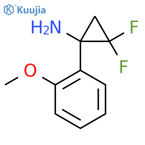 2,2-difluoro-1-(2-methoxyphenyl)cyclopropan-1-amine structure