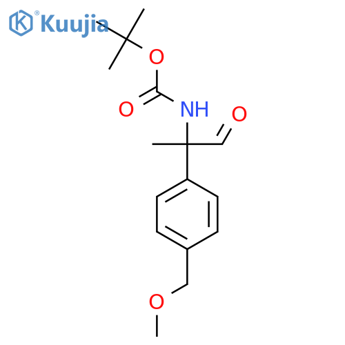 tert-butyl N-{2-4-(methoxymethyl)phenyl-1-oxopropan-2-yl}carbamate structure
