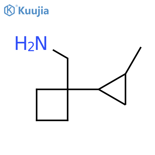1-(2-methylcyclopropyl)cyclobutylmethanamine structure