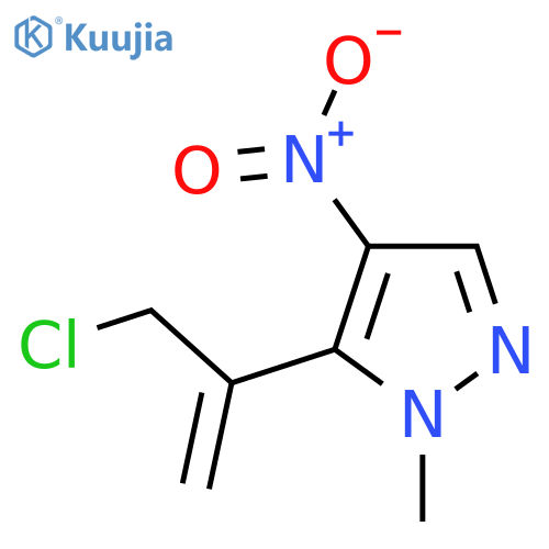 5-(3-chloroprop-1-en-2-yl)-1-methyl-4-nitro-1H-pyrazole structure