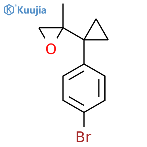 2-1-(4-bromophenyl)cyclopropyl-2-methyloxirane structure