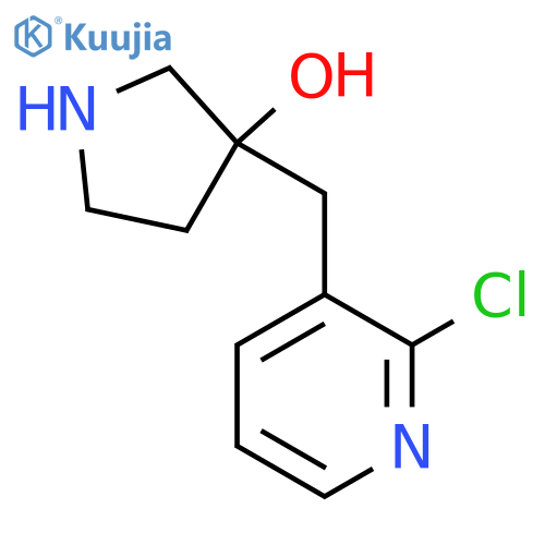 3-(2-chloropyridin-3-yl)methylpyrrolidin-3-ol structure