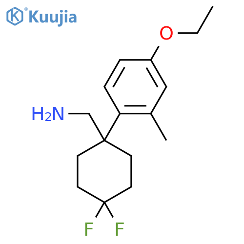 1-(4-ethoxy-2-methylphenyl)-4,4-difluorocyclohexylmethanamine structure