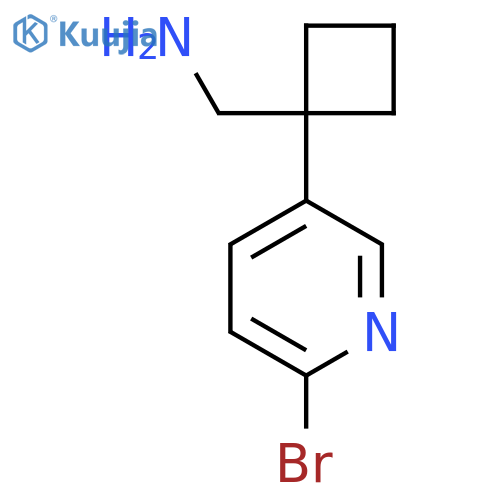 1-(6-bromopyridin-3-yl)cyclobutylmethanamine structure